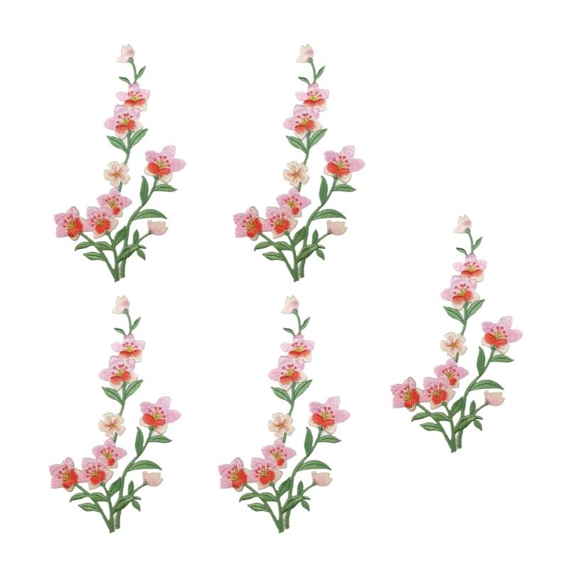 R9UF 5Pcs Embroidery Applique  - Embroidery On Jeans ulasan dan harga